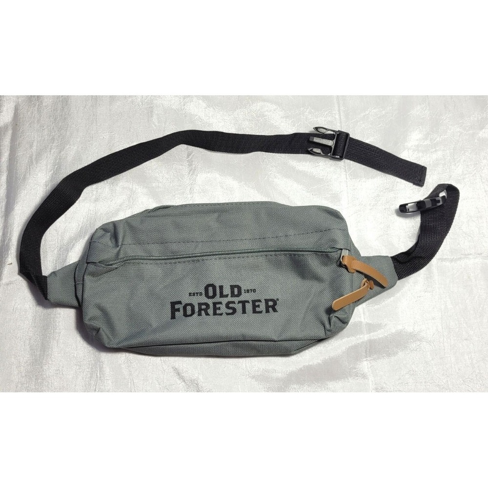 Old Forester Kentucky Bourbon Whisky Gray Canvas 2 Pocket Fanny Pack